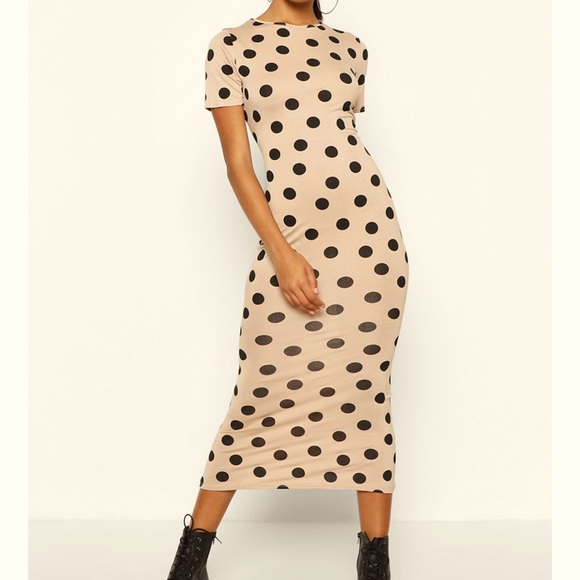 Boohoo Dresses & Skirts - Polka Dot Midi Dress